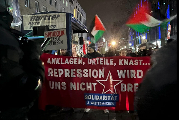 Demonstration gegen den Krieg in Gaza am 8. Dezember 2023